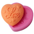 Molde do bolo do vendedor de Amazon Amor Heart Decor Silicone Mold Pink